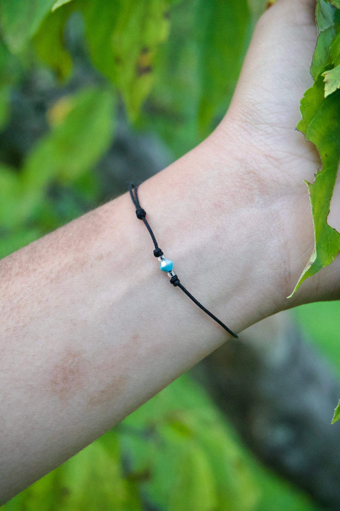 December Birthstone Bracelet - Blue Zircon