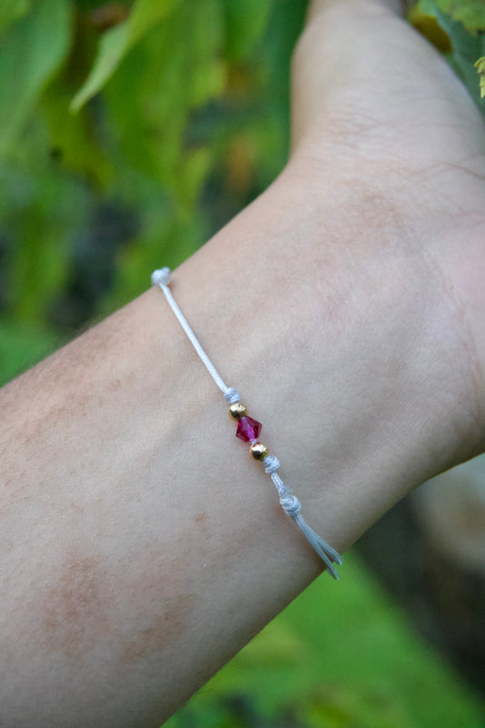 Birth stone bracelet